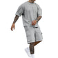 ⏳Time-Limited Special⏰Men's Casual Short Sleeve T-Shirt Shorts Set