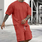 ⏳Time-Limited Special⏰Men's Casual Short Sleeve T-Shirt Shorts Set