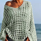 👚50% OFF NOW!❣️Women's Crochet Knit Top – Stylish Open-Knit, Relaxed Fit & Breathable ☀️