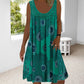 ⏳Time-Limited Special⏰Women Summer O-Neck Sleeveless Print Dress