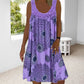 ⏳Time-Limited Special⏰Women Summer O-Neck Sleeveless Print Dress