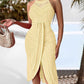 👗 50% OFF NOW❣️Halterneck Irregular Hem Dress