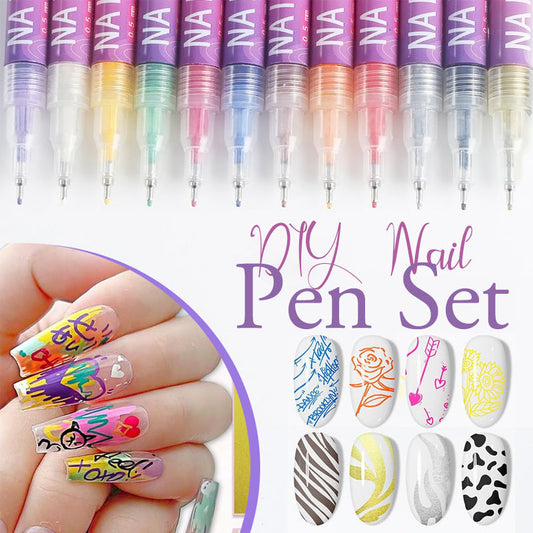 ✨Hot Sale 50% OFF✨12 Colors Nail Art Pens Set