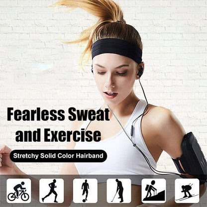 ✨Buy 2 Get 4 Free✨Elastic Non-Slip Solid Color Headband