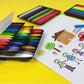 36-color triangular crayons - non-toxic, washable colored oil pastel painting set
