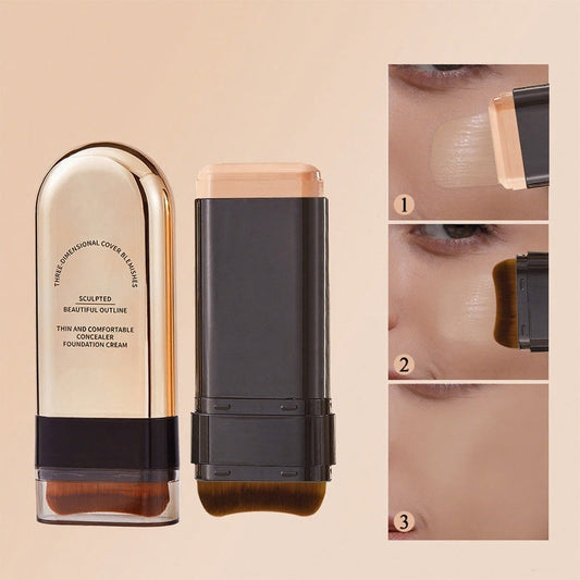 ✨Buy 2 Get 1 Free✨Hydrating Lightweight Foundation Stick with Brush