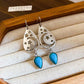 Retro Stud Earrings and Necklace Set for Women