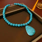 Retro Stud Earrings and Necklace Set for Women
