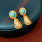 Retro Stud Earrings and Necklace Set for Women