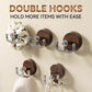 ✨Buy 1 Get 2 Free✨Multi-Functional Wood Grain Suction Cup Hook