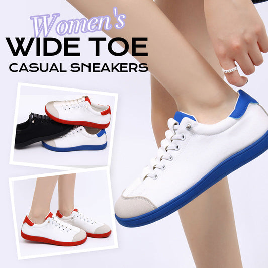✨Hot Sale✨Women's Wide Toe Casual Sneakers