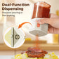 Quantitative Dual Mouth Press-Type Spice Dispenser