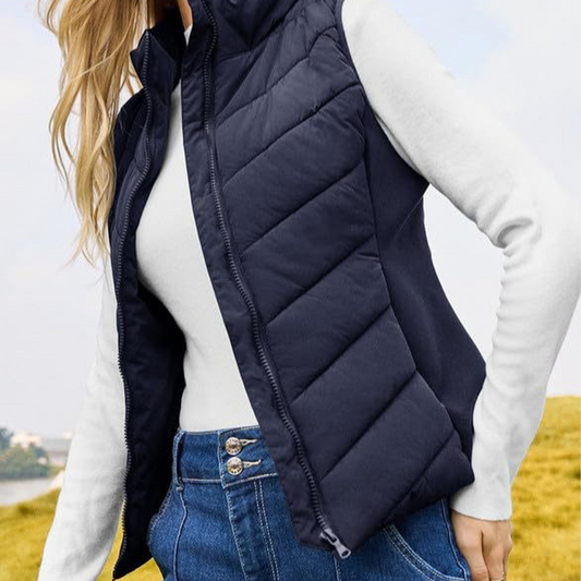 Women's Warm Stand Collar Vest