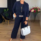 💞Free Shipping💞Elegant 3-piece Set Including Long Cardigan, Top and Pants