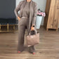 💞Free Shipping💞Elegant 3-piece Set Including Long Cardigan, Top and Pants