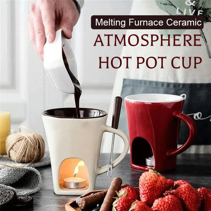 🍫🫕Ceramic Chocolate Fondue Mug🎁