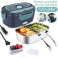 🎉2026 Flash Sale-Over 39000 Sold!🍱2-in-1 Portable Electric Heating Lunch Box｜12V Car & 230V Home Dual Use,1.5L Stainless Steel,60W Fast Heating 🔌✨