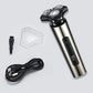 Multi Functional Electric LED Display 3-Blade Razor for Men