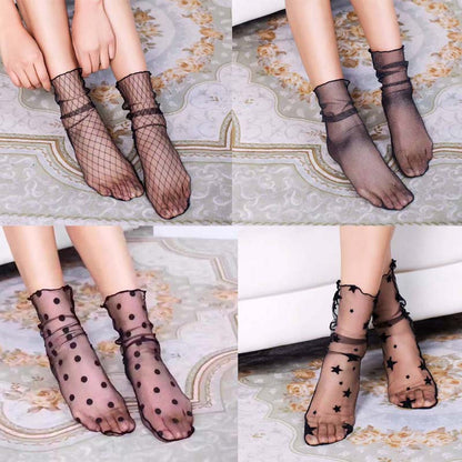 Women's Fashion Ultrathin Sheer Mesh Socks
