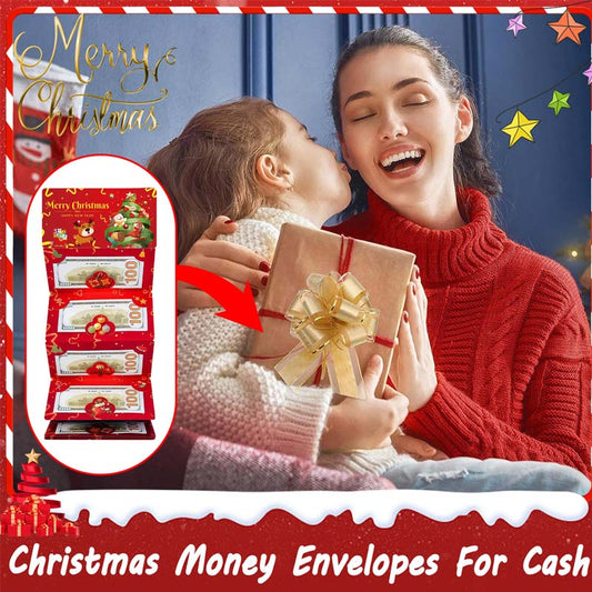 ⚡Buy 1 Get 1 Free⚡Christmas Money Gift Cards Envelope with 6 Slots
