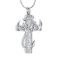 Antler Cross Urn Pendant Necklace
