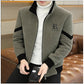 Men's Faux Wool Casual Zipper Jacket