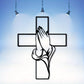 🎉Buy 2 Get 1 Free🎉Spiritual Home Decor Cross with Praying Hands
