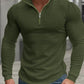 Men's Stand Collar Half-Zip Long Sleeve Sweatshirt