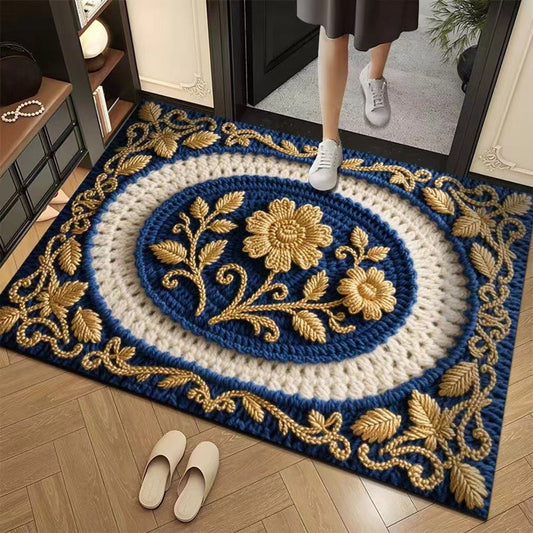 🦌 Christmas Special 50% Off 🏵️Fabric Floral Doormat