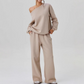 Casual Long Sleeve Pullover & Pants Set