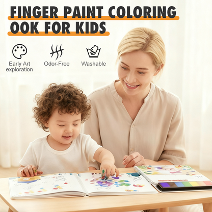 🎅Christmas Hot Sale🎁Finger Paint Coloring Book for Kids