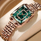 Women's Square Rhinestone Quartz Watch