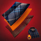 Men’s Lined Button-Down Plaid Shirt