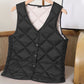 Women's Warm Quilted Lightweight Fitted Vest