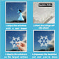 Christmas-Themed Glittering Window Stickers 9 PCS Set