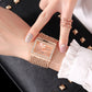 🎄Christmas Special Offer💥Ladies Rhinestone Quartz Square Watch