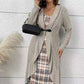 Women's Trendy Plaid Dress & Coat Two-Piece Set