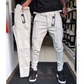 Men's Slim-Fit Pants with Adjustable Waist