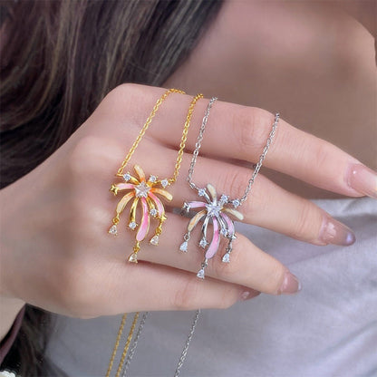 ✨Buy 1 Get 1 Free✨Romantic Colorful Zircon Firework Necklace