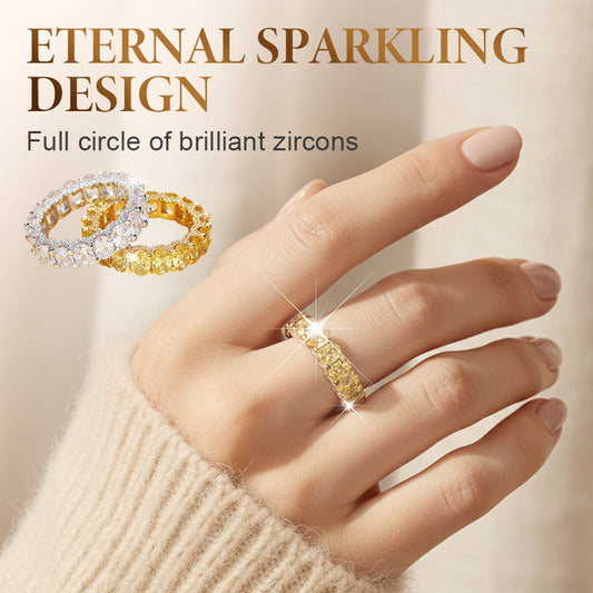 ⏳Limited-time 50% off⏰Full Circle Sparkling Zircon Fashion Ring💍