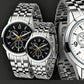 Classic 3-Eye Dial Casual Couple's Watch