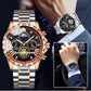 Men's Luminous Waterproof Flywheel Quartz Watch
