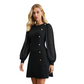 ⏳Limited-time 50% off👗Elegant Long Sleeve Dress with Asymmetrical Button Detail