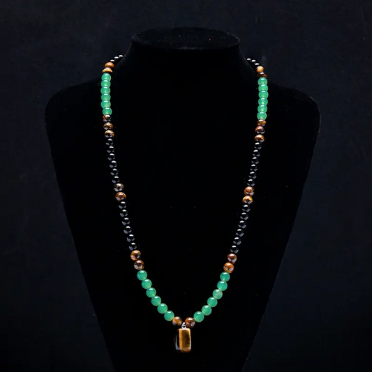 Bohemian Natural Stone Beaded Necklace