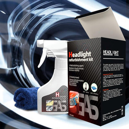 🚗✨Automotive Headlamp Refurbisher & Crystallization Coating Agent Kit