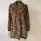 Women's Casual Loose Plush Leopard Coat