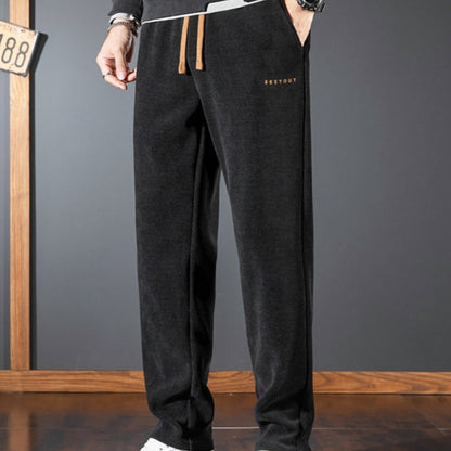 Men's Casual Warm Stretch Drawstring Pants
