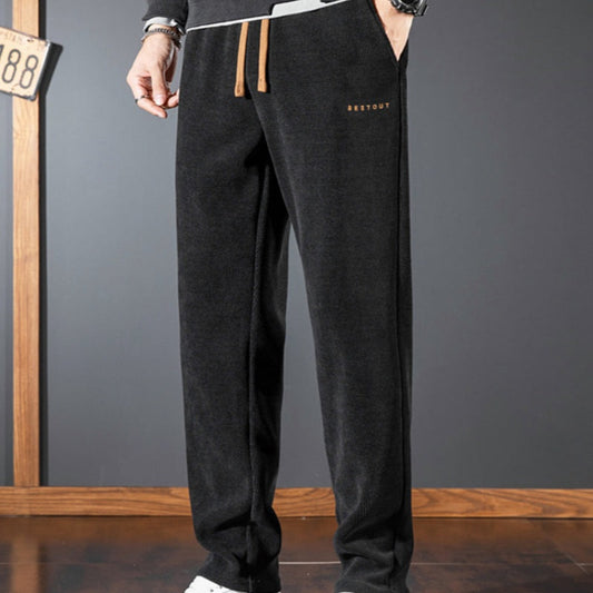 Men's Casual Warm Stretch Drawstring Pants