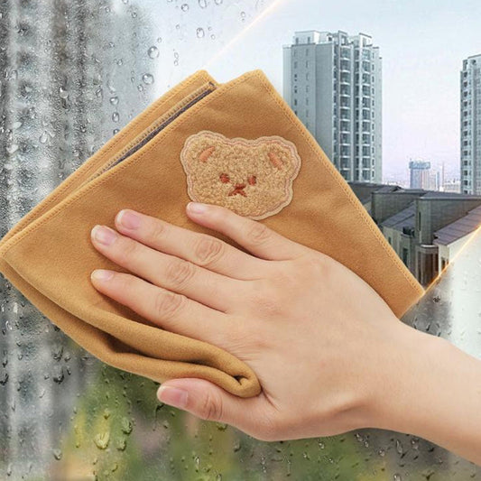 ⚡Buy 2 Get 1 Free⚡Bear Embroidered Dual-Sided Car Cleaning Cloth
