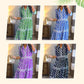 💙Women’s Geometric Print V-Neck Maxi Dress